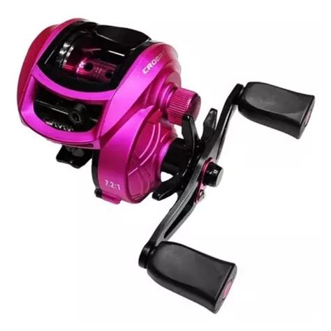 Reel Rotativo Maruri CROBAT Izquierdo Color Rosa MercadoLibre