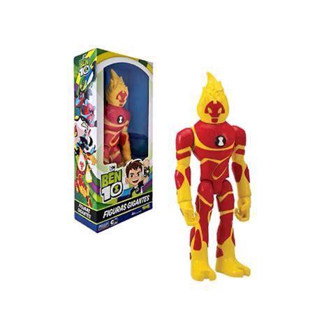 Boneco Ben 10 Figuras Gigantes Sunny Chama Pequenos Travessos