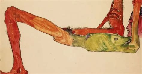 Egon Schiele Reclining Male Nude Arthipo