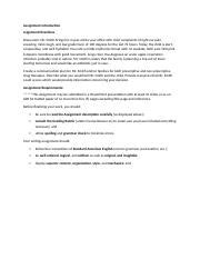 MN553 Unit6 Assignment Introduction Docx Assignment Introduction