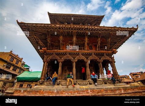 The Beautiful Architecture In The Historical Patan Durbar Square