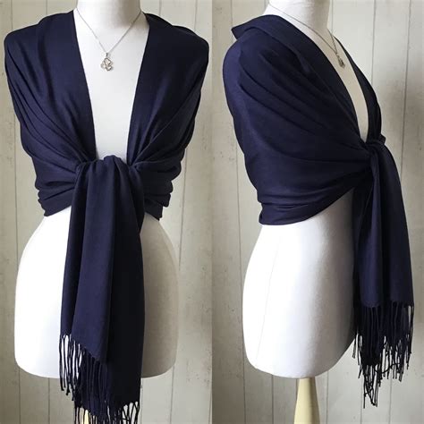 navy blue wedding shawl