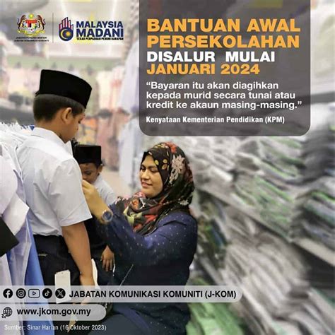 Bantuan Awal Persekolahan 2024 Tarikh Bayaran And Borang Permohonan Mingguan Kerja Informasi