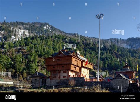 Traditional Himalayan Wooden Temple Of Goddess Bhima Kali Temple At