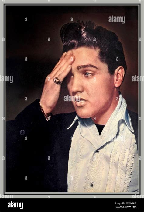 Portrait Of Elvis Presley Hi Res Stock Photography And Images Alamy