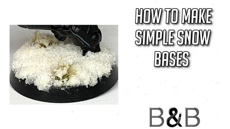 How To Make Simple Snow Bases Youtube