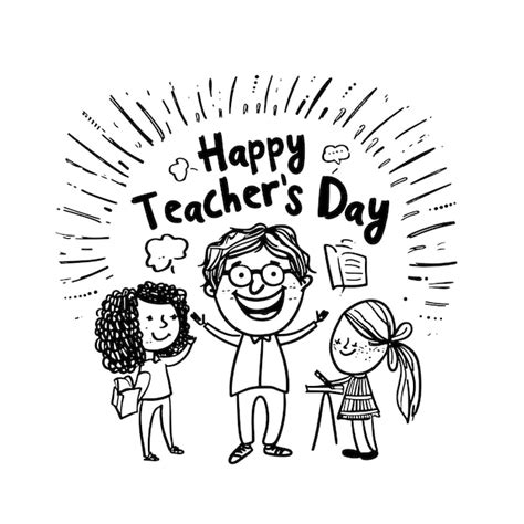 Premium Vector Happy Teachers Day Card Vector Illustration