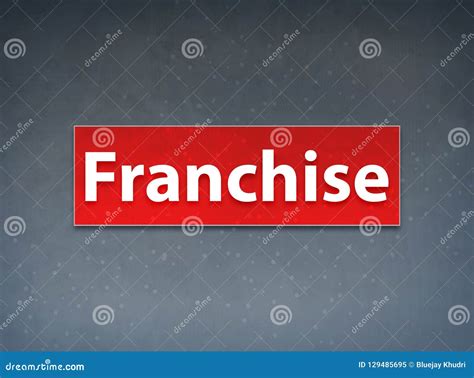 Franchise Red Banner Abstract Background Stock Illustration