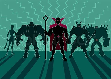 Supervillain Team | Stock vector | Colourbox