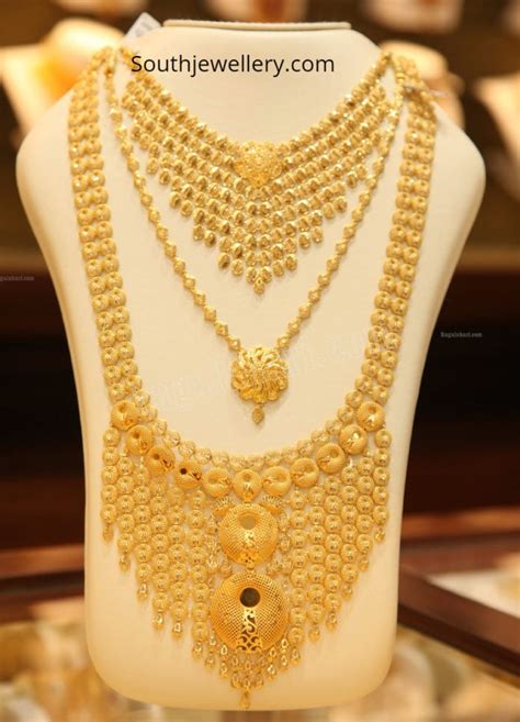 Gold Necklace And Haram Set By Malabar Gold And Diamonds Indian