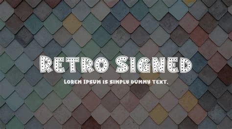 Retro Signed Font : Download Free for Desktop & Webfont