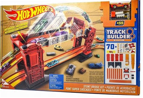 HOT WHEELS TOR TORY DUŻY ZESTAW Wyrzutnia BUILDER Ulubiony bohater Hot wheels Zabawki Tory
