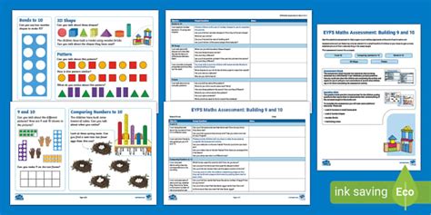 Eyfs Maths Assessment Support White Rose Maths Building 9and10