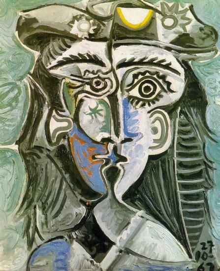 Пабло Пикассо — "Голова женщины в шляпе", 1962 год