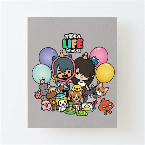 Toca Boca Toca Boca 2021 Toca Life World Mounted Print By Rajiinom