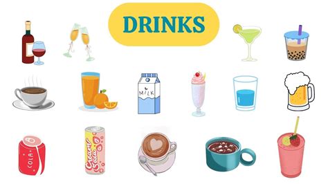 Learn Drinks In English Drinks Vocabulary English Easy Youtube