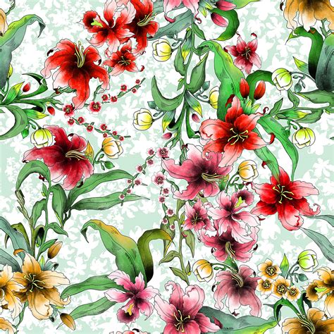 Hand Draw Textile Design On Behance