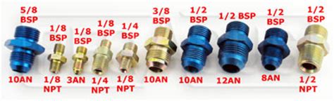 BSP Male to AN or NPT Male Adapter - Pegasus Auto Racing Supplies