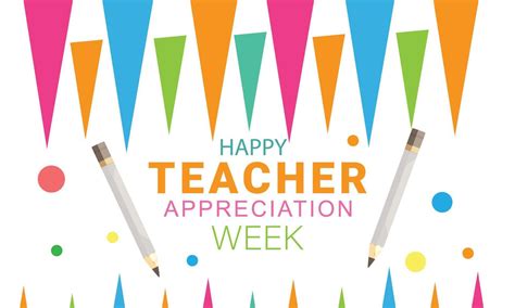 May Is Teacher Appreciation Week Template For Background Banner Card