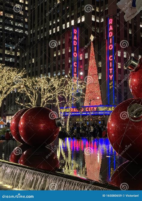 Giant Christmas Ornaments in Manhattan, NYC Editorial Stock Image ...