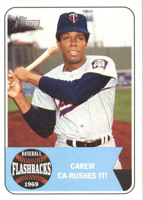 Amazon Topps Heritage Baseball Flashbacks Bf Rc Rod Carew