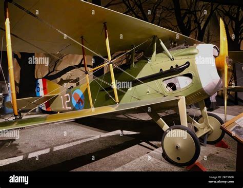 Spad Xiii S Reproduction Ww Fighter Plane On Display At The