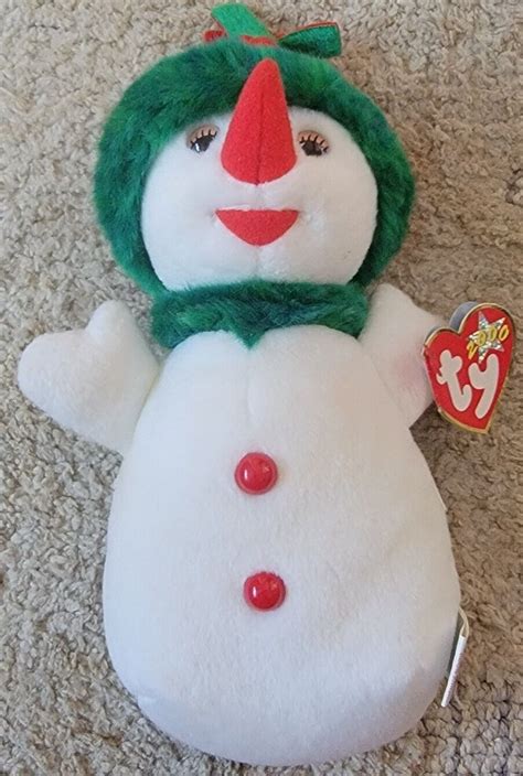 Collectible Ty Beanie Baby Snowgirl 2000 Beanie And Tag In Mint