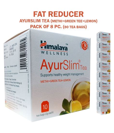 Himalaya Ayurslim Green Tea Bags Herbal Fat Reducer 2 Gm Natural Fat