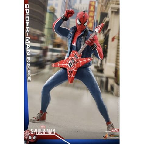 Mib Hot Toys Vgm Marvel S Spider Man Spider Man Spider Punk Suit Shopee Singapore