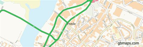 Poole Vector Street Map