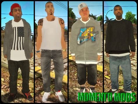 GTA SA Pack Skins Pedestres Em HD Momento Mods Mods Para GTA