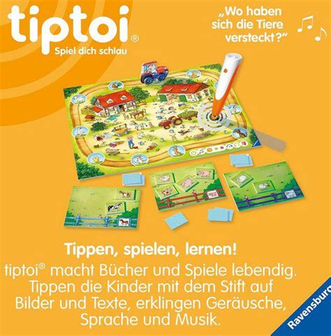 Ravensburger tiptoi Rätselspaß auf dem Bauernhof 00125 für 15 99