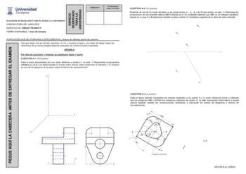 Examen De Dibujo T Cnico Ii De Arag N Evau De Descargar