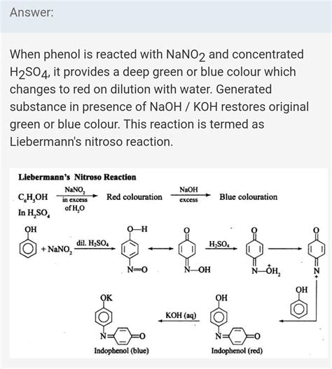 Libermaan Nitroso Test