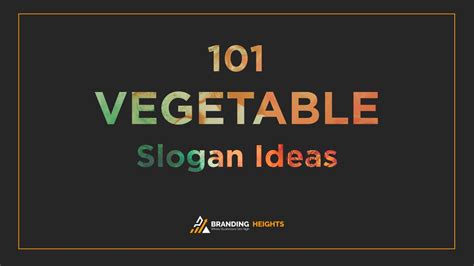 Catchy Vegetable Company Slogans List Taglines Phrases Names Hot Sex