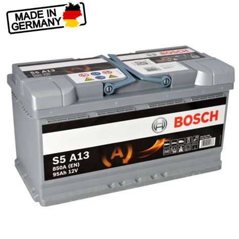 Batterie Start Stop Bosch Agm S A V Ah A L