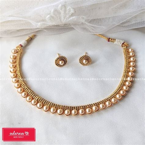 Antique Pearl Set South India Jewels