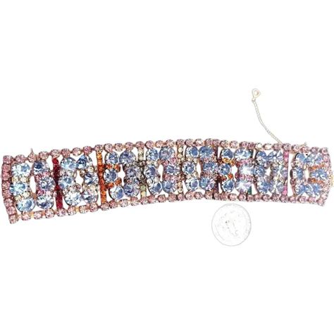 Amazing Vintage High End Designer Rhinestone Embedded Gem