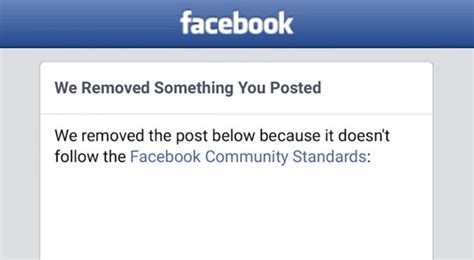 Why Facebook Deletes Your Posts For Community Standards