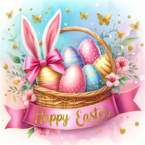 Premium Photo Happy Easter Cute Bunny Illustration