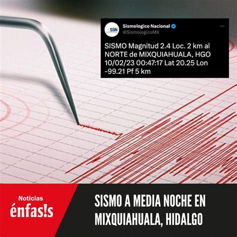 Noticias Nfasis On Twitter Sismo En Mixquiahuala Lo Sentiste