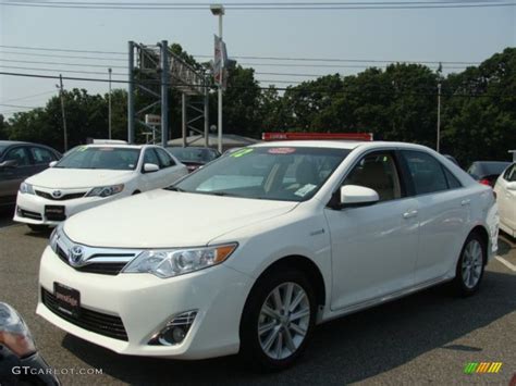 2012 Super White Toyota Camry Hybrid Xle 69592470 Photo 3 Gtcarlot