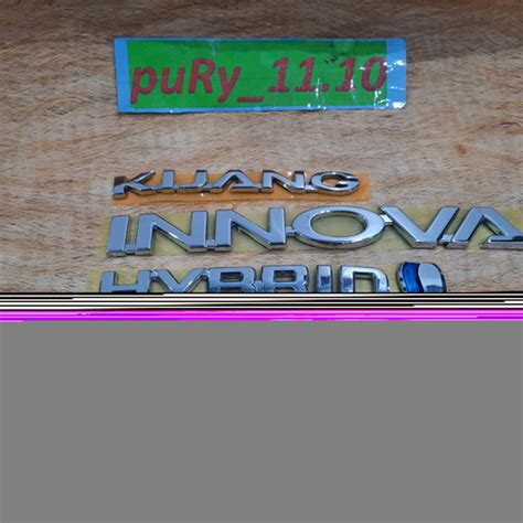 Jual Emblem Logo Kijang Innova Hybrid Zenix V Zenix Kota