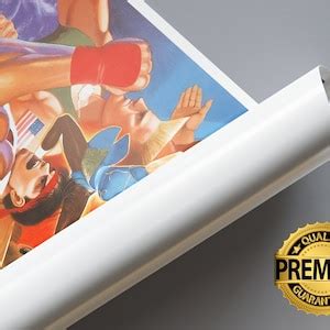 Street Fighter 2 Poster Street Fighter Print Gaming Poster 4 Colors Gaming Decor Video Game ...