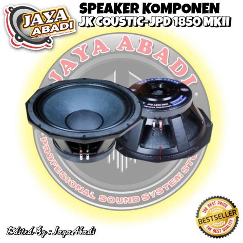 Jual SPEAKER KOMPONEN JK COUSTIC JPD 1850 MKII ORIGINAL Shopee Indonesia