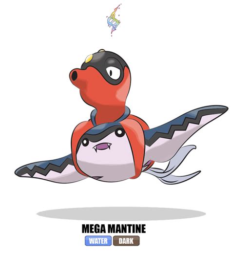 A concept for Mantine's Mega Evolution. While Mantine doesn't change ...