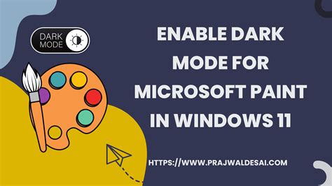 Enable Dark Mode for Microsoft Paint App in Windows 11