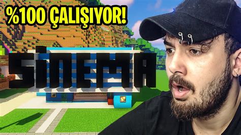 100 ÇALIŞAN SİNEMA YAPTIK Ekiple Minecraft 99 YouTube