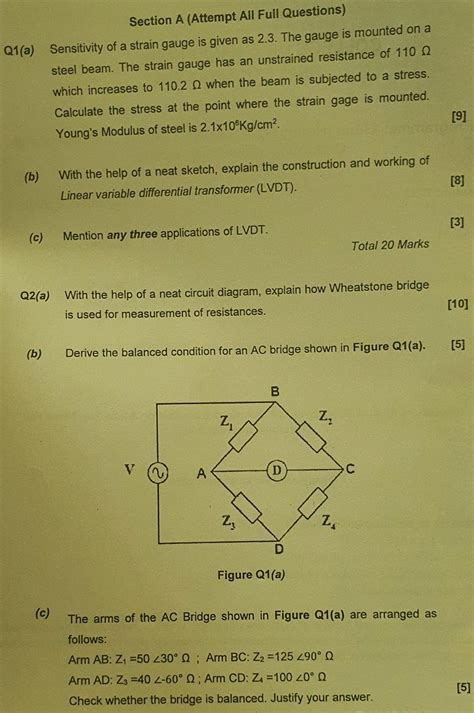 Solved Section A (Attempt All Full Questions) Q1(a) | Chegg.com