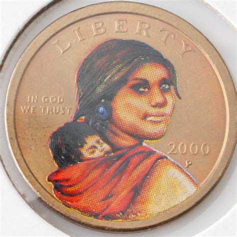 Colorized 2000 P Sacagawea Dollar | EBTH